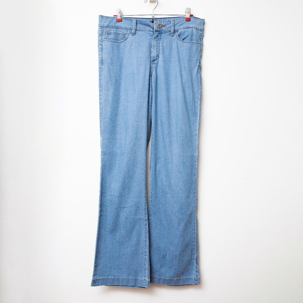 NYDJ High Rise Flare Claire Stretch Trouser Jeans